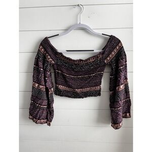 Charlotte Russe Crop Top‎ Boho 0287